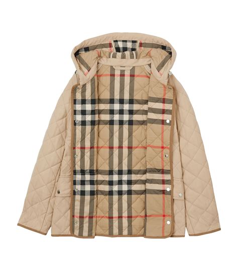 burberry bellbridge hooded quilted coat|Burberry thermoregulated quilted coat.